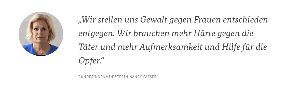 BMI Alle Meldungen Fast jeden Tag ein Femizid in Deutschland