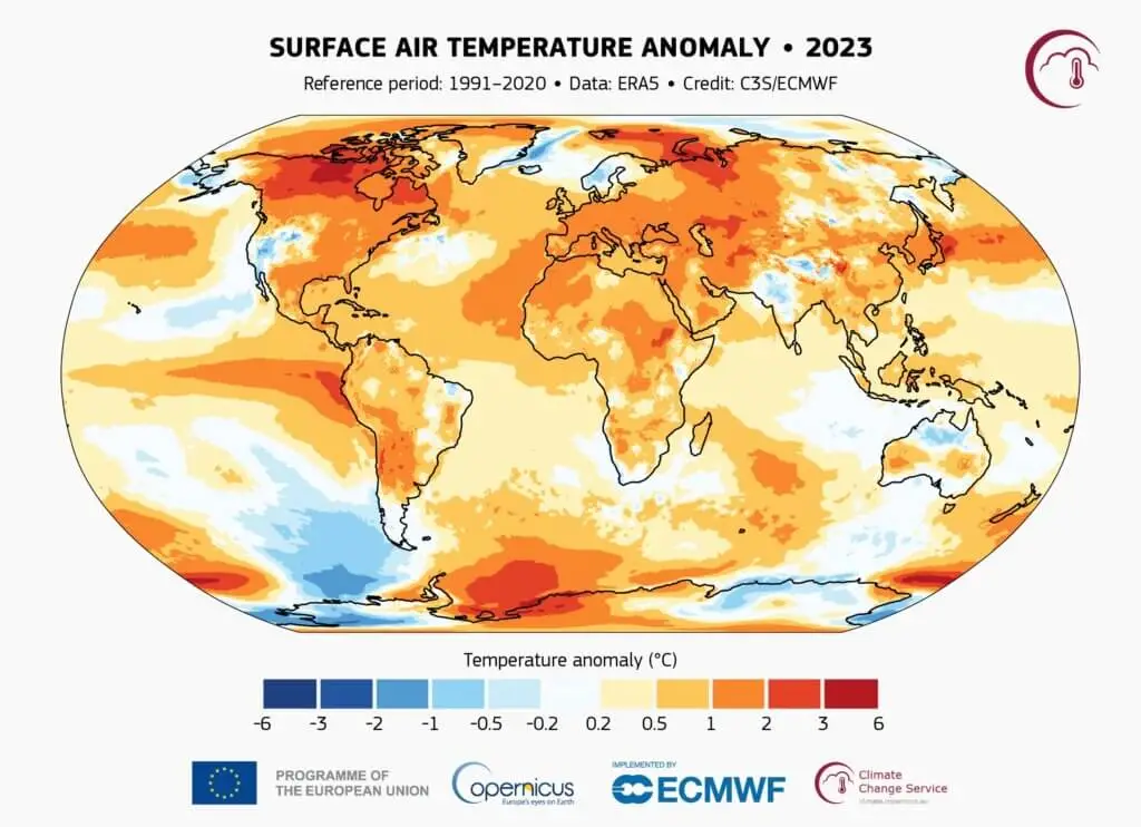 2025 yılı rekor sıcaklıklara sahne olacak: İklim krizi ve Türkiye'ye etkileri 1 2023 sicaklik anomalisi ecmwf